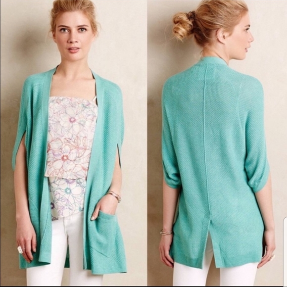 | Anthro | Angel of the North Open Knit Cardigan - Picture 2 of 6